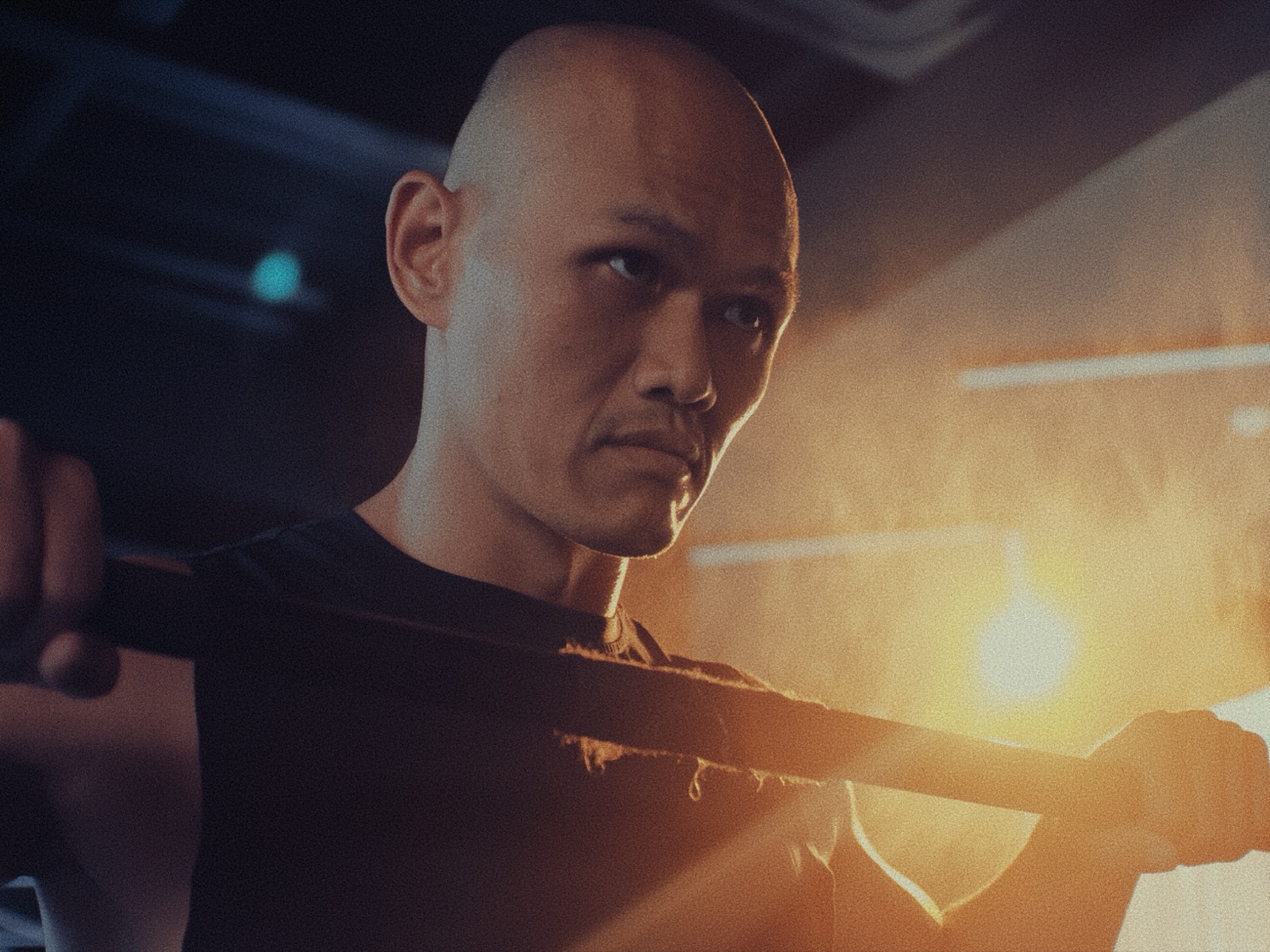 Chân dung võ sĩ trong phòng gym